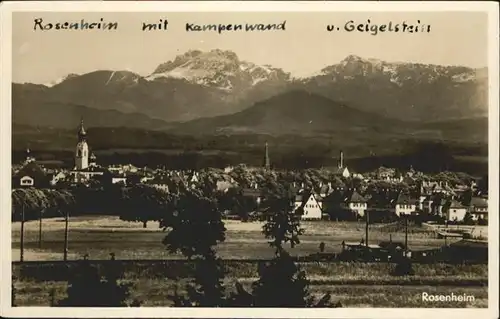 Rosenheim Bayern Kampenwand Geigelstein / Rosenheim /Rosenheim LKR