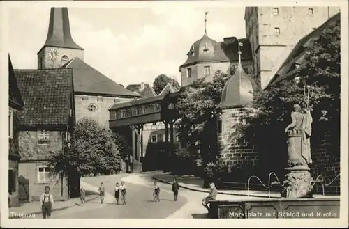 Thurnau Marktplatz Schloss Kirche  / Thurnau /Kulmbach LKR