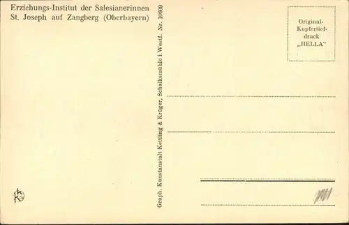 Zangberg Kloster St. Joseph auf Zangberg, Erziehungsinstitut der Salesianerinnen, Pfortengang / Zangberg /Muehldorf Inn LKR