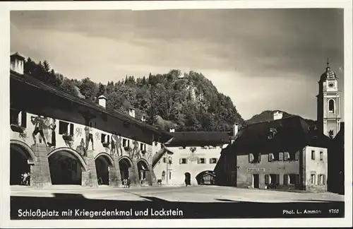 Schoenau Koenigssee Schlossplatz Kriegerdenkmal Lockstein / Schoenau a.Koenigssee /Berchtesgadener Land LKR