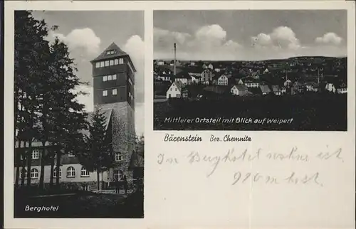 wq70729 Baerenstein Annaberg-Buchholz Berg Hotel  Weipert x Kategorie. Baerenstein Annaberg-Buchholz Alte Ansichtskarten