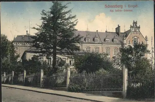 Schneeberg Erzgebirge Lehrer Seminar x