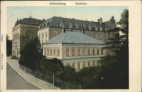 Schneeberg Erzgebirge Seminar Goldfensterkarte Nr. 19160 x