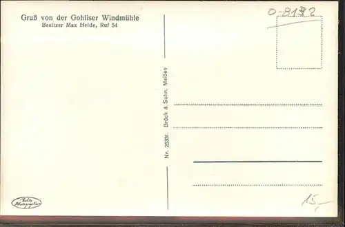 Cossebaude Gohlis Windmuehle *