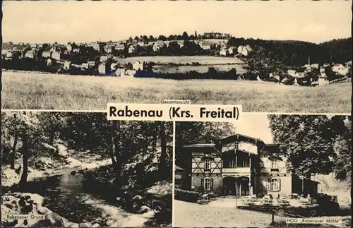 Rabenau Sachsen Rabenauer Grund HOG Rabenauer Muehle x