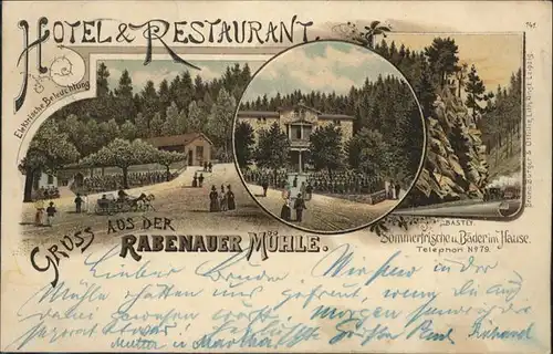 Rabenau Sachsen Hotel Restaurant Rabenauer Muehle x