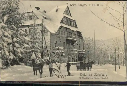 Kipsdorf Kipsdorf Erzgebirge Hotel zu Baerenburg x / Altenberg /Saechsische Schweiz-Osterzgebirge LKR