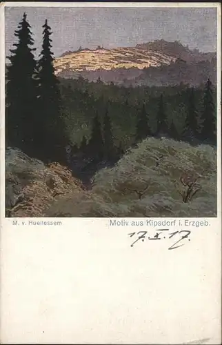 Kipsdorf Erzgebirge Kuenstler M. v. Heullessem x