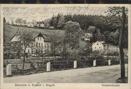 Baerenfels Erzgebirge Baerenfels Erzgebirge Kipsdorf Gemeindeamt x / Altenberg /Saechsische Schweiz-Osterzgebirge LKR