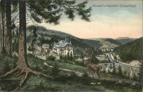 Baerenfels Erzgebirge Kipsdorf Hirsch  x