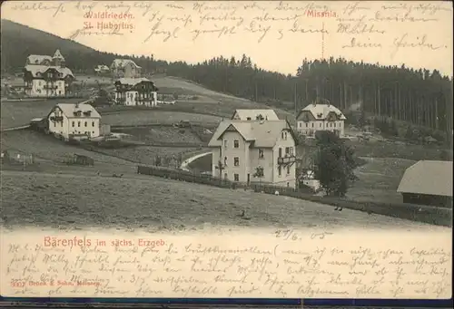 Baerenfels Erzgebirge Waldfrieden St. Hubertus Missnia x