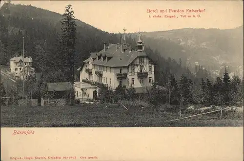 Baerenfels Erzgebirge Hotel Pension Kaiserhof *