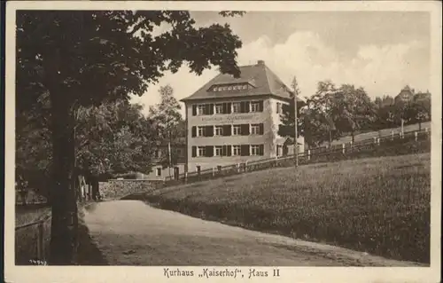 Baerenfels Erzgebirge Kurhaus Kaiserhof *