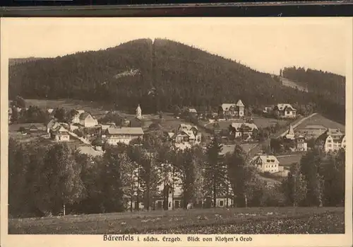 Baerenfels Erzgebirge Klotzens Grab *