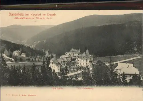 Baerenfels Erzgebirge Kipsdorf Villa Lydia Villa Felsenburg *