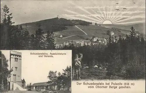 Pulsnitz Schwedenstein Aussichtsturm Ohorner Berge 