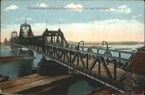 Ruhrort Rheinbruecke Homberg *