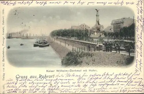 Ruhrort Kaiser Wilhelm Denkmal Hafen x