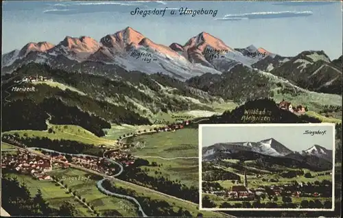 Siegsdorf Panoramakarte *