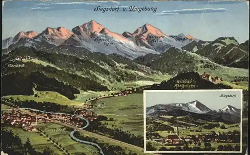 Siegsdorf Panoramakarte x