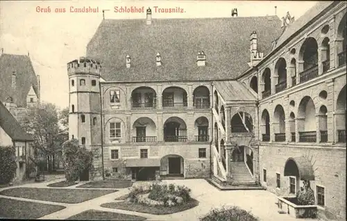 Landshut Isar Schlosshof Trausnitz