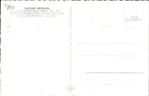 Grafenau Niederbayern Gasthof Naetscher