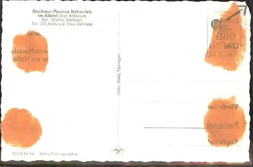 Albbruck Gasthaus Pension  Hohenfels