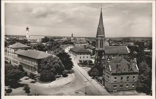 Rosenheim Oberbayern Rathaus Kirche 