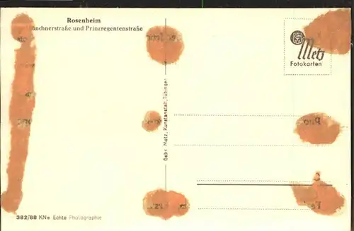 Rosenheim Oberbayern Muenchnerstrasse Prinzregentenstrasse