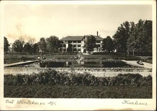 Bad Windsheim Kurhaus Teich