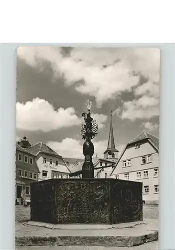 Bischofsheim Rhoen Brunnen Marktplatz