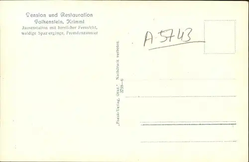Krimml Pension Gasthaus Falkenstein