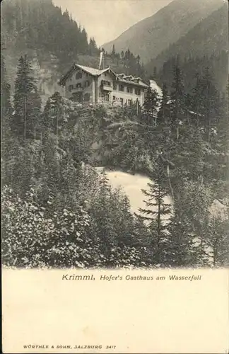 Krimml Hofers Gasthaus  Wasserfall