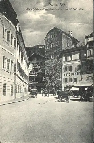 Zell See Marktplatz Kastnerturm Hotel Lebzelter Kutsche