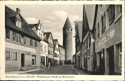 Gunzenhausen Altmuehlsee Weissenburgerstrasse Faerberturm