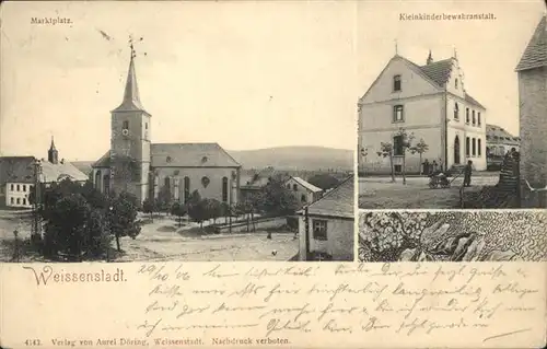 Weissenstadt Kleinkinderbewahranstalt Marktplatz