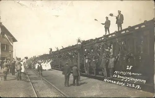 Hammelburg Zug Heimkehr der Kriegsgefangenen Bahnhof