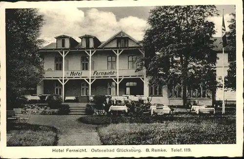 Gluecksburg Ostsee Hotel Fernsicht
