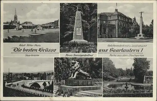 Saarlouis Saarlautern A.H.Platz Gefallenendenkmal Landratsamt Dreissigerdenkmal