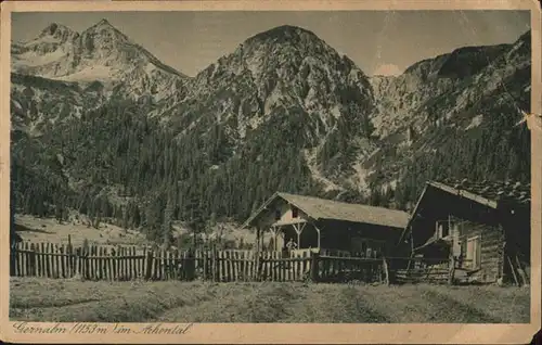 Pertisau Achensee [Stempelabschlag] Gernalm Achental / Eben am Achensee /Tiroler Unterland