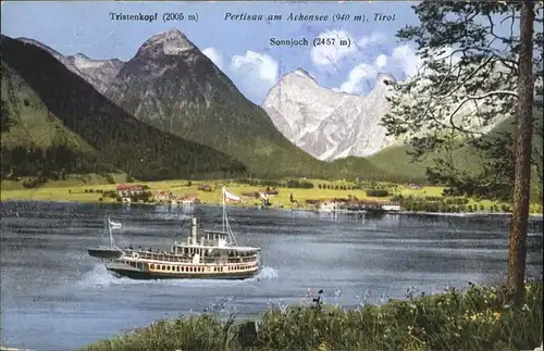 Pertisau Achensee Tristenkopf Achensee Boot Sonnjoch / Eben am Achensee /Tiroler Unterland
