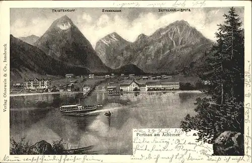 Pertisau Achensee Achensee Schiff Sonnenjoch Bettelkar Spitz Tristenkopf / Eben am Achensee /Tiroler Unterland