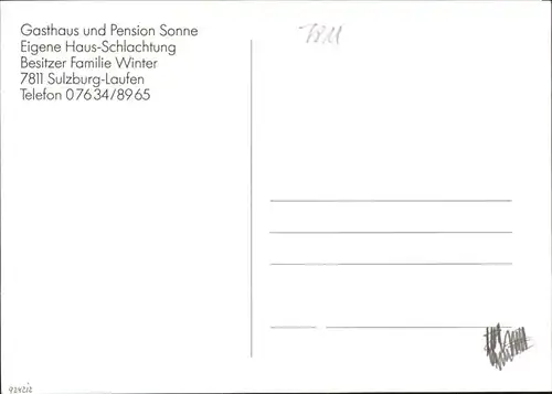 Sulzburg Gasthaus Pension Sonne
