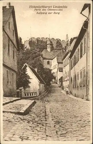 Lindenfels Odenwald Aufgang zur Brug