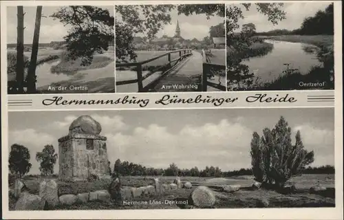 Hermannsburg Lueneburger Heide Oertze Hermann Loens Denkmal *