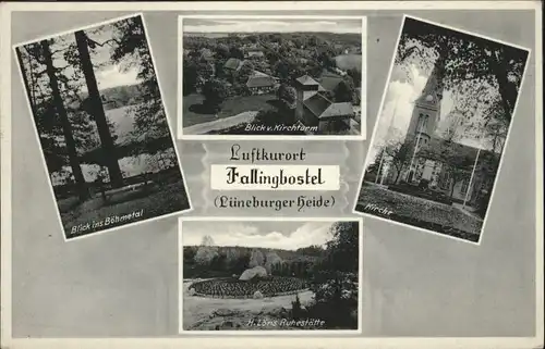 Fallingbostel Lueneburger Heide Boehmetal Kirche Loens Ruhestaette x