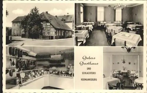 Hermannsburg Gebers Gasthaus Schlachterei x