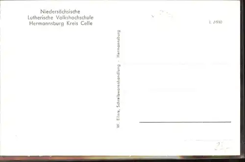 Hermannsburg Kreis Celle Lutherische Volkshochschule *