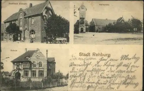 Rehburg-Loccum Rehburg Gasthaus Siemahn Marktplatz Schule x / Rehburg-Loccum /Nienburg LKR