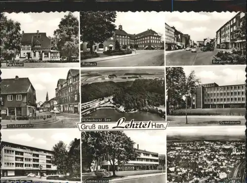 Lehrte Hannover Lehrte Parkhotel Rathaus Burgdorferstrasse Gymnasium Hohenhorst See Commerzbank * / Lehrte /Region Hannover LKR